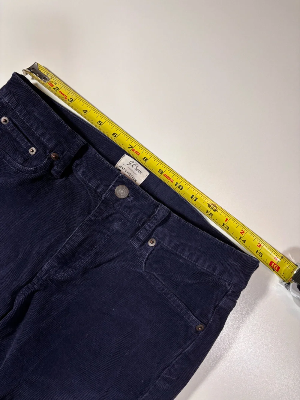 J.Crew Women’s Matchstick Corduroy Pants Size 29 Navy Blue Straight Leg